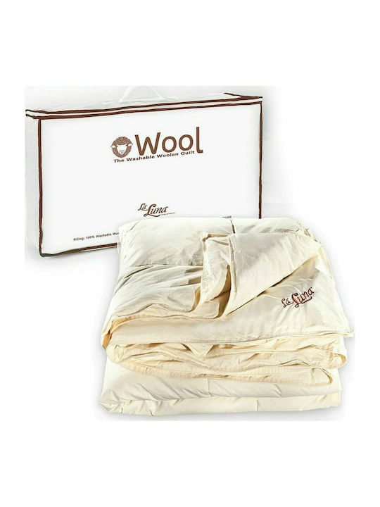 La Luna The Baby Wool Natural Πάπλωμα Κούνιας Λευκό 110x150cm