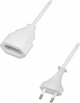 Sonora EC5W010 1 Platz mit Kabel 5m Durchmesser 2 x 0.75mm² Weiß