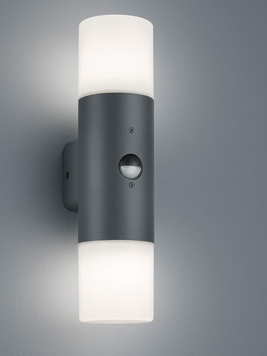 Trio Lighting Hoosic Wall-Mounted Outdoor Ceiling Light E27 IP44 Double Beam 8x33εκ.