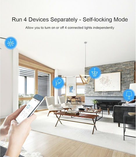 Sonoff 4CH PRO R3 Smart Switch 4 Καναλιών Wi-Fi & RF 10A