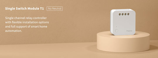Aqara T1 Smart Switch 1 Channel Wi-Fi & ZigBee 5A (Without Neutral)