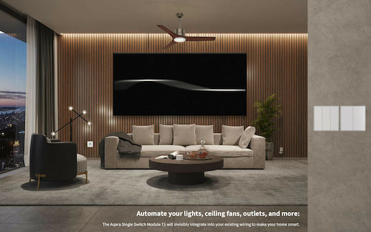 Aqara T1 Smart Switch 1 Channel Wi-Fi & ZigBee 5A (Without Neutral)