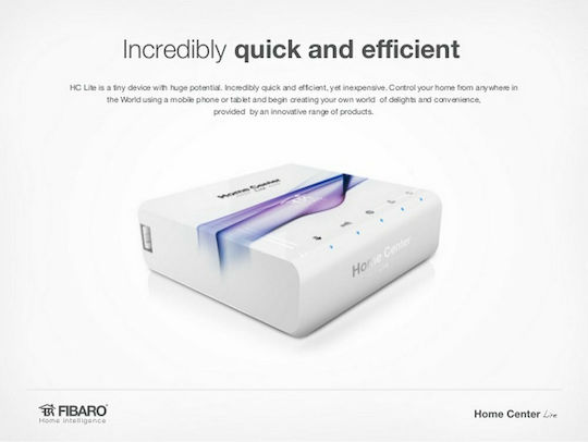 Fibaro Home Center Lite Smart Hub Z-Wave / Wi-Fi Συμβατό με Google Home, Apple HomeKit & Alexa