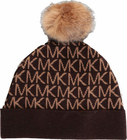 MF1000F46G Pom Pom Beanie Feminin Căciulă Tricotat Chocolate