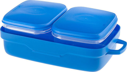 Ferplast Pet Risto Plastic Bowl Food & Water for Dog & Cat 2x 500ml in Blue Color