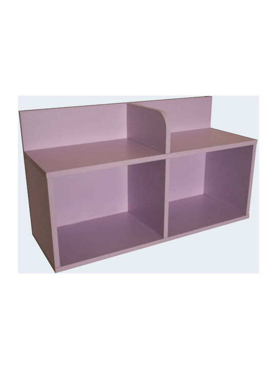 Bibliotecă Perete Lemn Violet 86x31x49cm