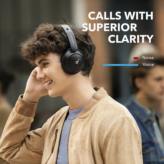 Soundcore by Anker Life Q30 Hybrid Ασύρματα / Ενσύρματα Over Ear Ακουστικά με 40 ώρες Λειτουργίας Μαύρα