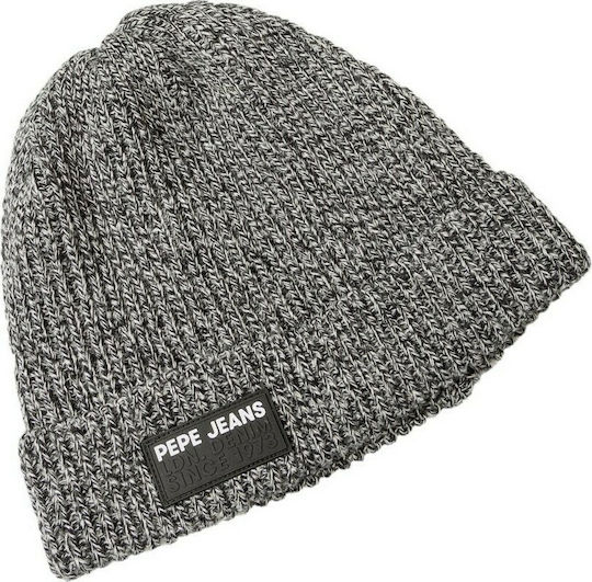 Connor Beanie Beanie with Rib Knit Charcoal