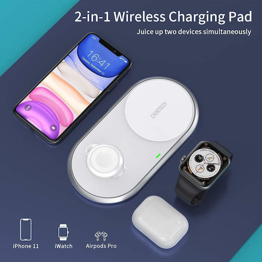 Choetech Kabelloses Ladegerät (Qi Pad) Weißs (T317)