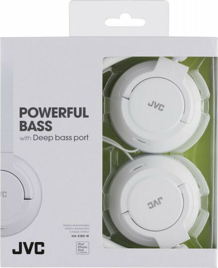 JVC HA-S180-E Wired On Ear Headphones White