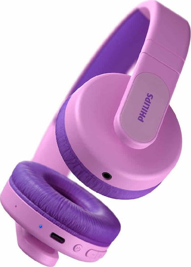 Philips TAK4206 Fără fir / Cu fir Pentru copii On Ear Căști cu 28 ore de Funcționare și Încărcare Rapidă Roz