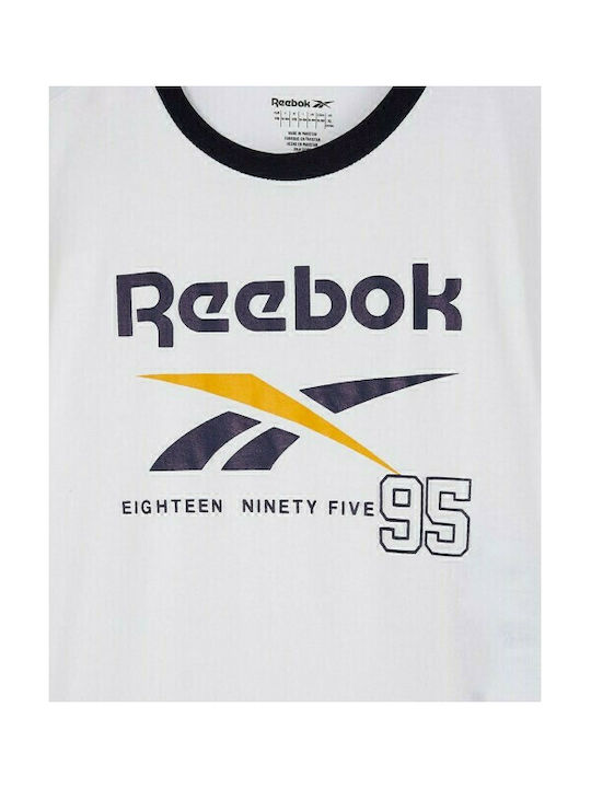 Reebok Παιδικό T-shirt Λευκό