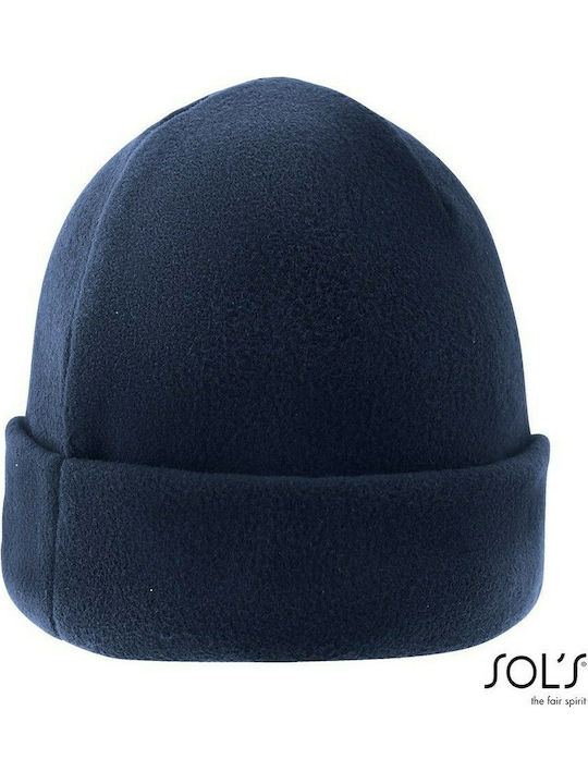 Serpico Beanie Unisex Fleece Beanie in Marineblau Farbe