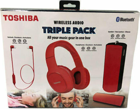 Toshiba RZE-BT160H Combo Pack Fără fir / Cu fir Over Ear Căști cu 6 ore de Funcționare Roșii