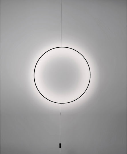 Viokef Shadow Modern Lamp Wall Socket with Integrated LED and Warm White Light Black 62x13x13cm