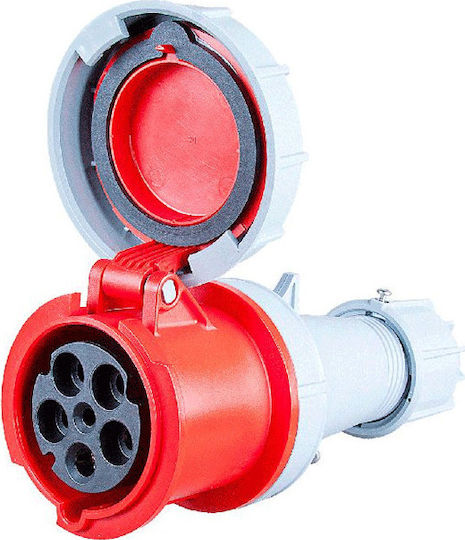 PCElectric Женски индустриален щепсел Женски щепсел 5P 125A IP66 245-6