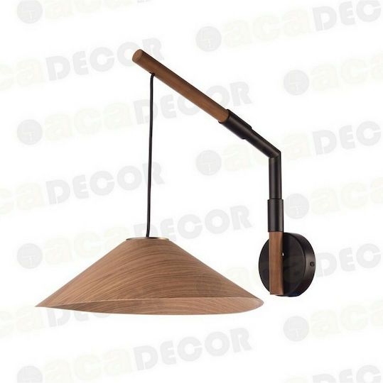 Aca Nairobi Vintage Leuchte Wand mit Fassung GX53 Schwarz 30x32x30cm
