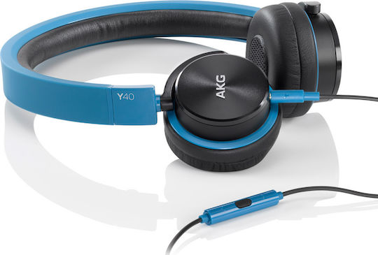 AKG Y40 Wired On Ear Headphones Blue