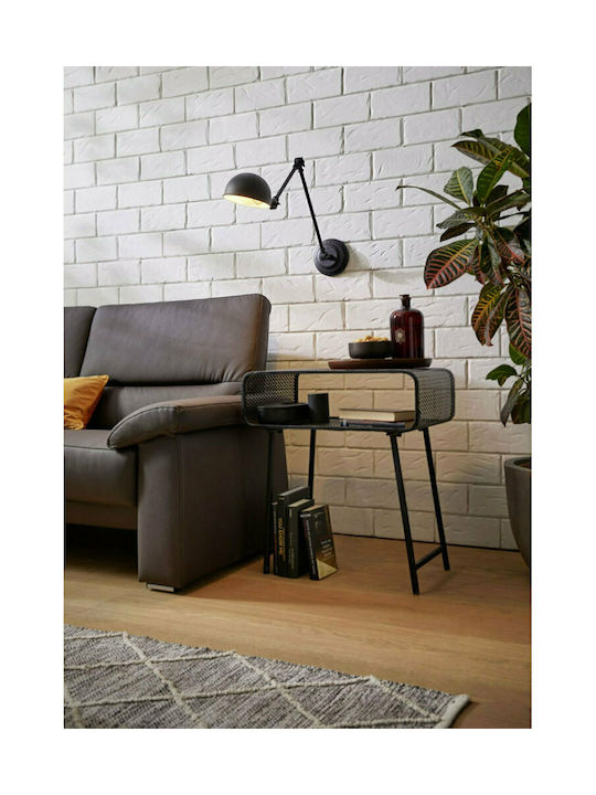 Eglo Eglo Exmoor Industrial Wall Lamp with E27 Socket Black 94x42cm