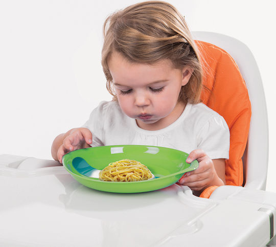Munchkin Children's Hot Plates Food Plate Made of Plastic Green / Yellow 2 Pieces