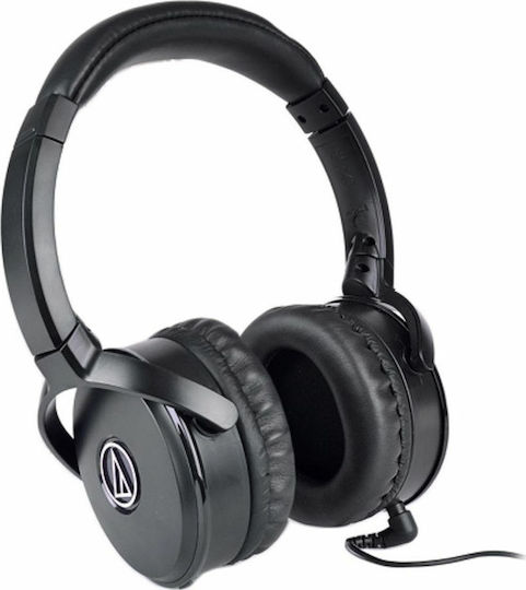 Audio Technica ATH-ANC50iS Wired Over Ear Headphones with 40 hours of Operation Black