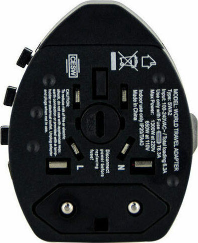 Lamtech Steckdosenadapter von Universal zu Universal