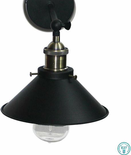 Home Lighting Dakar Lumină De perete Negru 21x21x21cm Home Lighting Dakar Lumină De perete Negru 21x21x21cm