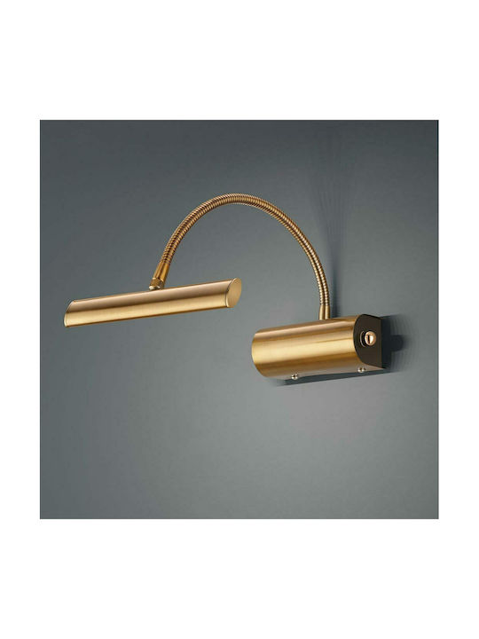 Trio Lighting Curtis Modern Lamp Wall with Integrated LED and Warm White Light Copper 18x35cm