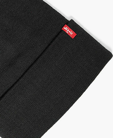 Beanie Ανδρικός Σκούφος Πλεκτός σε Μαύρο χρώμα