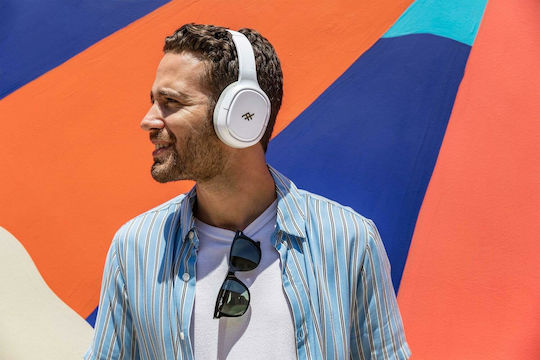 iFrogz Airtime Vibe Bluetooth Wireless Over Ear Headphones with 30 hours of Operation Gray / White