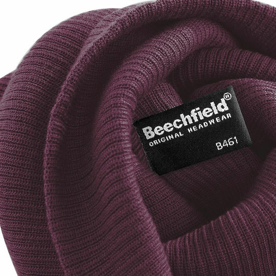 Slouch B461 Γυναικείος Beanie Σκούφος Burgundy