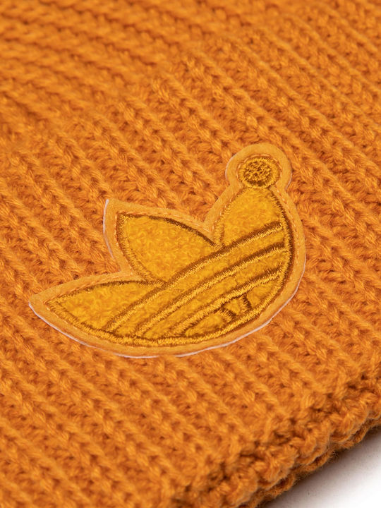 Hero Adidas Blue Version Beanie Orange Beanie Unisex Σκούφος με Rib Πλέξη Focus Orange