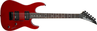 Jackson JS Series Dinky JS11 Elektrische Gitarre mit Form Stratocaster und HH Pickup-Anordnung Rot