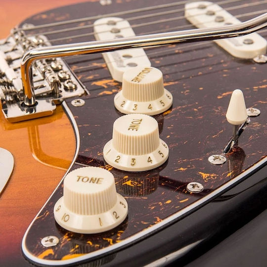 Vintage V6M ReIssued Ηλεκτρική Κιθάρα ST Style με SSS Διάταξη Μαγνητών Sunburst