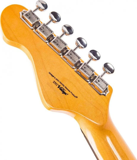 Vintage V6 ReIssued Chitară Electrică Stratocaster cu SSS Configurație Doze Sunset Sunburst