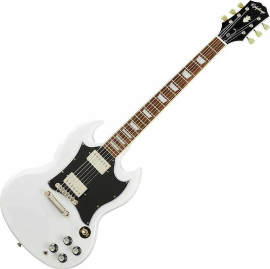 Epiphone SG Standard Електрическа Китара SG с HH Конфигурация на Пикапите Алпийско бяло