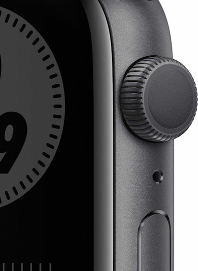 Apple Watch Series 6 Nike Aluminium 44mm Wasserdicht mit Pulsmesser (Black)