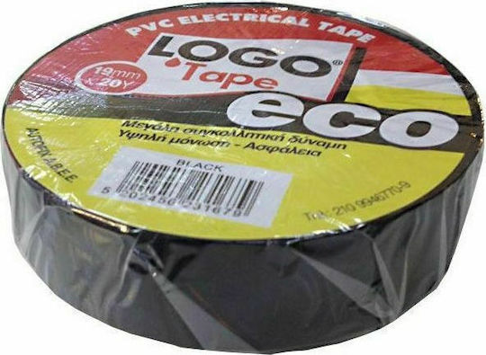 Logo Insulation Tape 19mm x 18.3m Eco Black Black