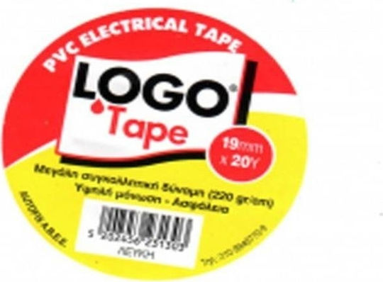 Logo Μονωτική Ταινία 19mm x 20m PVC Yellow Κίτρινη