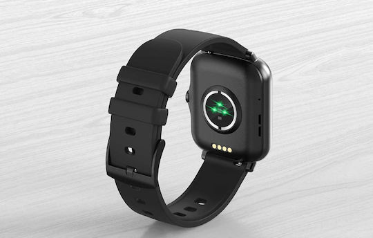 Colmi P8 Plus GT 45mm Smartwatch με Παλμογράφο (Μαύρο)