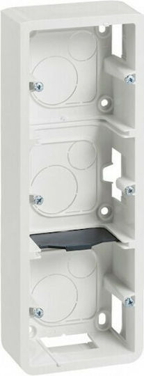 Legrand Mosaic Electrical Junction Box Outdoor Placement IP20 Wall Mounting 3x2 Pieces Depth 40mm Gray Color