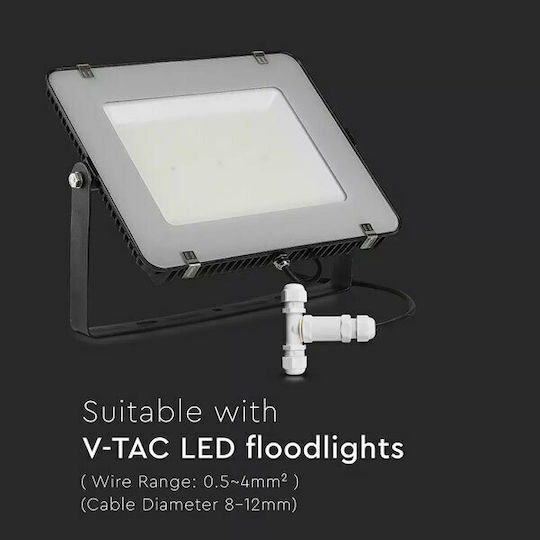 V-TAC Elektrisches Gehäuse für Außenmontage Verzweigung Wasserdicht IP68 Doppelprojektor-Verteilerdose
