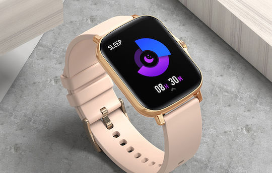 Colmi P8 Plus 43mm Smartwatch με Παλμογράφο (Χρυσό)