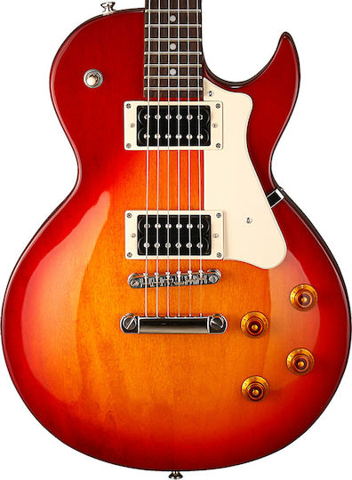 Cort CR100 Ηλεκτρική Κιθάρα Single Cut με HH Διάταξη Μαγνητών Cherry Red Sunburst
