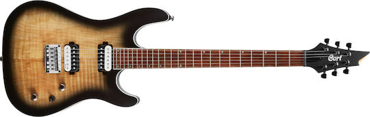 Cort KX-300 Electric Guitar Stratocaster with HH Pickup Configuration Open Pore Raw Burst
