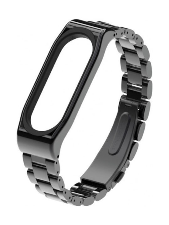 Λουράκι Μεταλλικό Μαύρο (Mi Band 3/4)