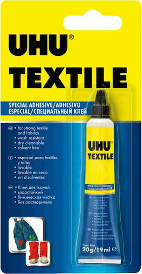 UHU UHU Superkleber Textile Special für Textilien 19ml Keine Lösungsmittel Transparent