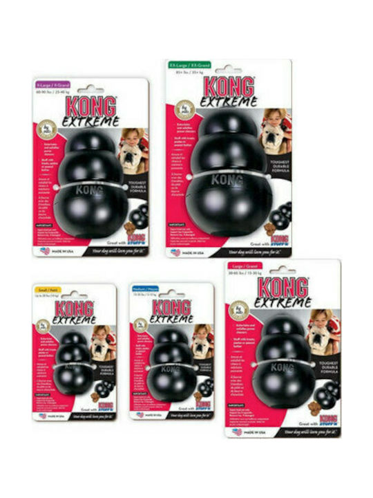 Kong Classic Игра Куче от Каучук Large 15εκ. Черен 1бр XXL