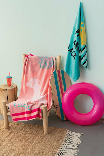 Palamaiki Beach Collection Kids Beach Towel Purple 150x70cm