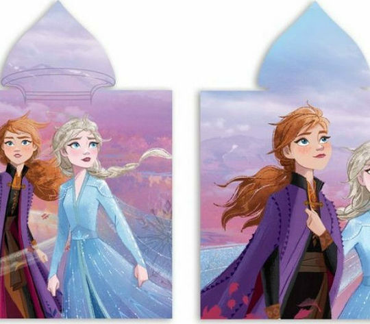 Dimcol Kids Beach Poncho Frozen Pink 100 x 50cm